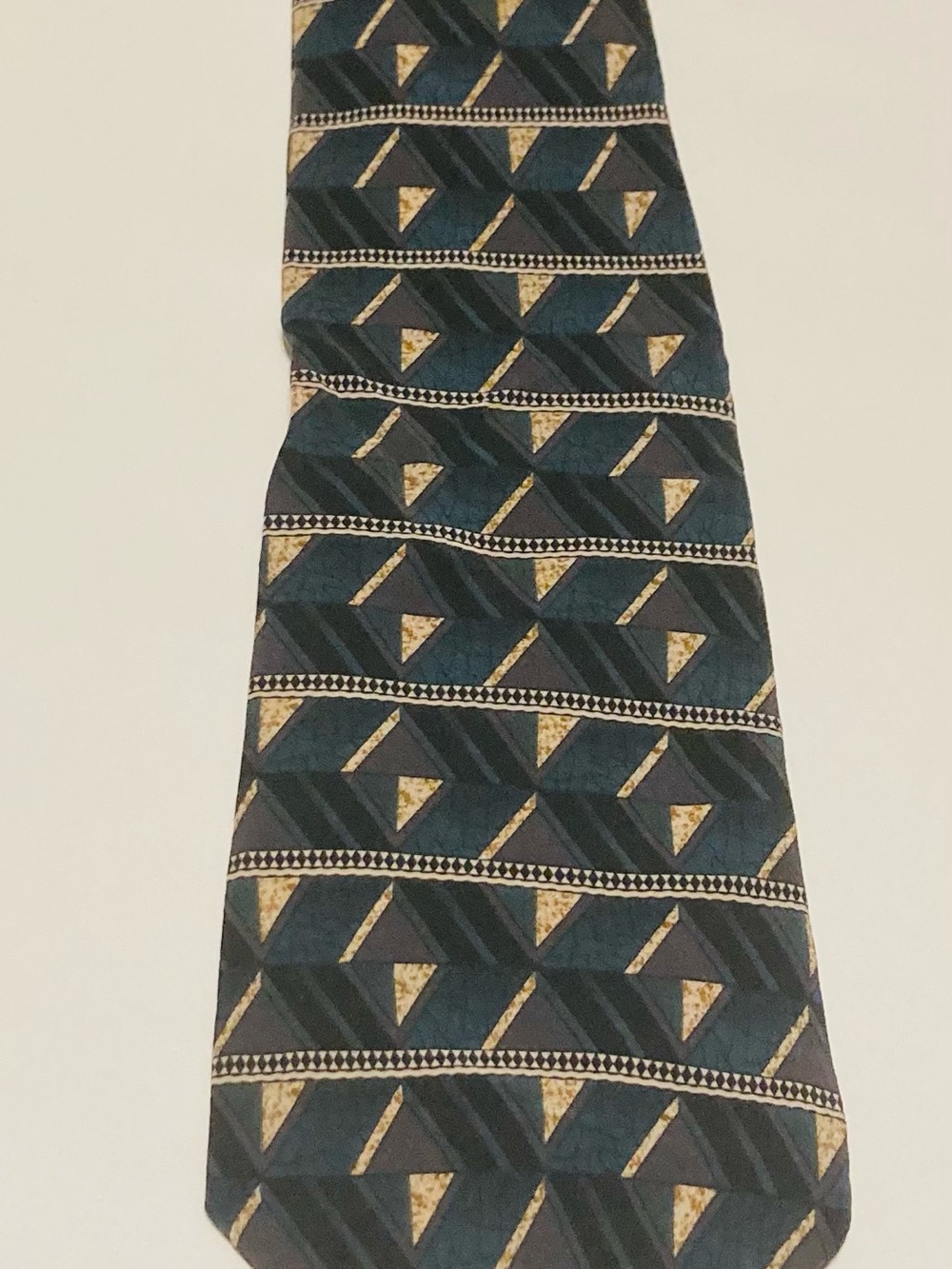 5 Designer Silk Classic Paisley Blue and Brown Men's Tie - Picture 4 of 8